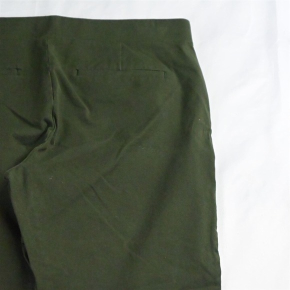 LOFT 12 Green Pull On Straight Cropped Womens Dress Stretch Pants‎ - Picture 5 of 7